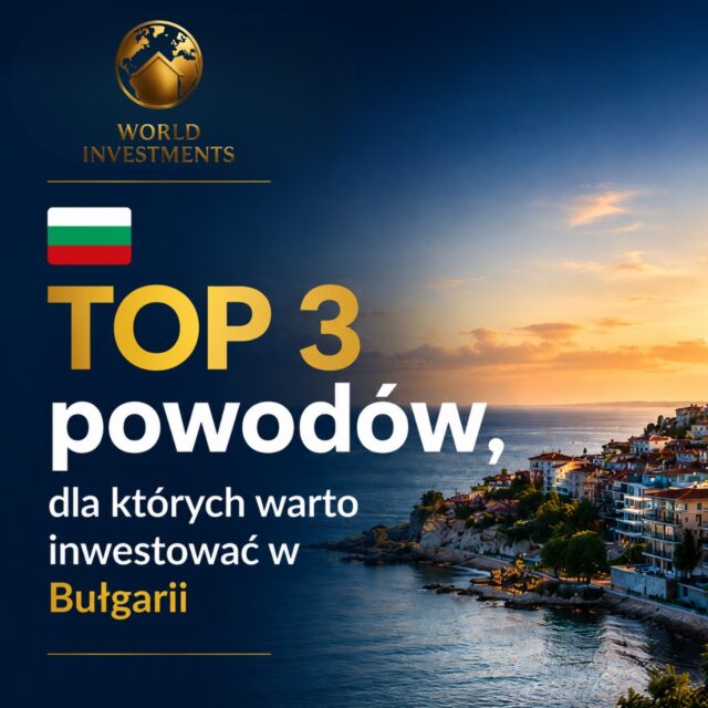 🇧🇬DLACZEGO CORAZ WIĘCEJ UWAGI KIERUJEMY NA BUŁGARIĘ?

To nie tylko słońce, morze i wakacyjny klimat. To rynek, który warto obserwować także z perspektywy inwestycyjnej.

TOP 3 powodów, dla których Bułgaria przyciąga uwagę:

💶 1. Strefa euro
Od 1 stycznia 2026 r. Bułgaria oficjalnie należy do strefy euro.

📈 2. Rynek nieruchomości z potencjałem
Nowe projekty, rozwijająca się infrastruktura i szeroki wybór nieruchomości w nadmorskich lokalizacjach tworzą ciekawe możliwości dla osób szukających alternatywy poza Polską.

🌊 3. Silna turystyka
W 2025 r. bułgarskie obiekty noclegowe odnotowały ok.9,5 mln przyjazdów, o 5,8% więcej niż rok wcześniej.

Bułgaria to dziś znacznie więcej niż kierunek wakacyjny.

💬 Napisz „BUŁGARIA” w komentarzu lub wiadomości prywatnej, a pokażemy Ci wybrane inwestycje.

🌍 World Investments
✨ Inwestuj globalnie. Żyj wyjątkowo.

📞 501 093 773
📞 510 026 937
✉️ office@worldinvestments.eu
🌐 worldinvestments.eu

#WorldInvestments #Bułgaria #Inwestycje #Nieruchomości #NieruchomościZaGranicą #Inwestowanie #InwestycjeZagraniczne #ApartamentNadMorzem #NieruchomościWBulgarii #Bułgaria2026 #StrefaEuro #MorzeCzarne #RealEstate #PropertyInvestment #InwestujGlobalnie